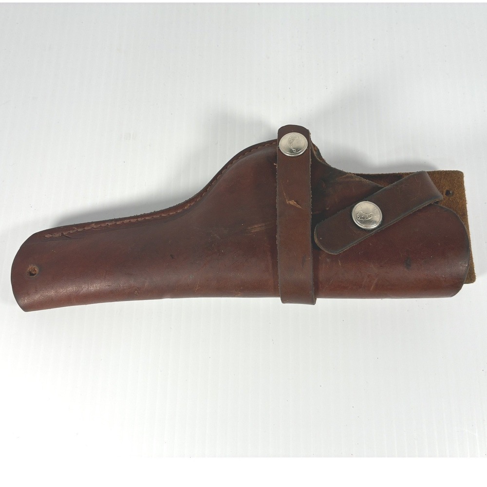 Vintage Hunter 1100 24 Brown Leather Belt Holster Western Style Right Hand Carry